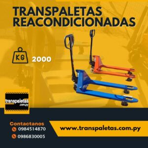 TRANSPALETA MANUAL REACONDICIONADA ECONÓMICA