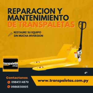 MANTENIMIENTO Y REPARACIÓN DE TRANSPALETAS
