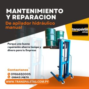 MANTENIMIENTO Y REPARACIÓN DE APILADOR MANUAL