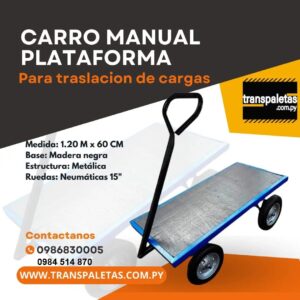 CARRO MANUAL PLATAFORMA 400KG